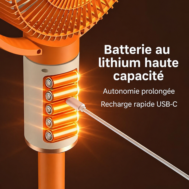 Batterie rechargeable du ventilateur E3