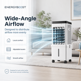 W2 Enfriador de aire portátil | Refrigeración por agua, depósito de 15 L, flujo de aire de 90°, mando a distancia
