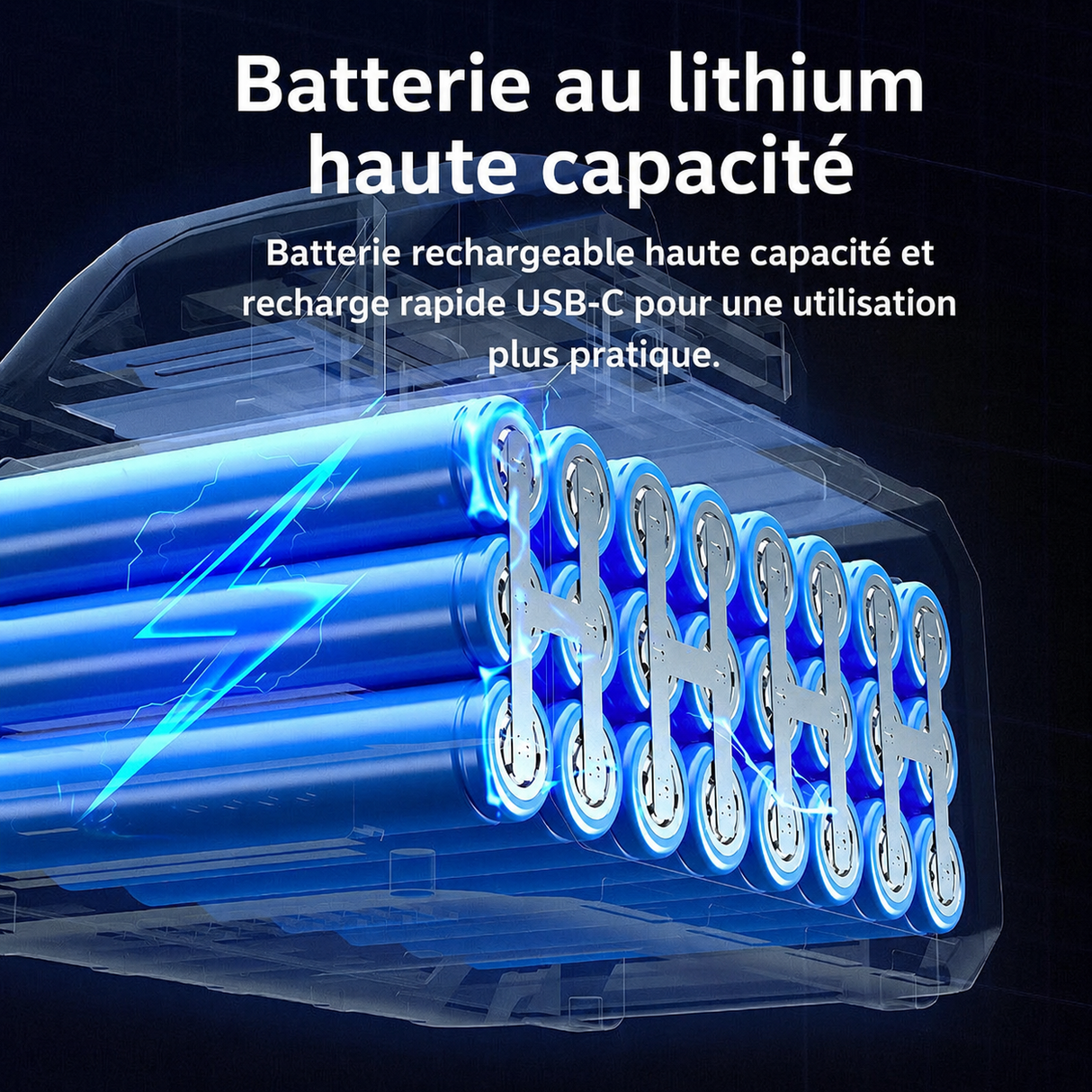 Batterie rechargeable du ventilateur E1