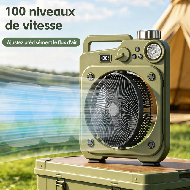 Cent niveaux de vitesse du ventilateur E5