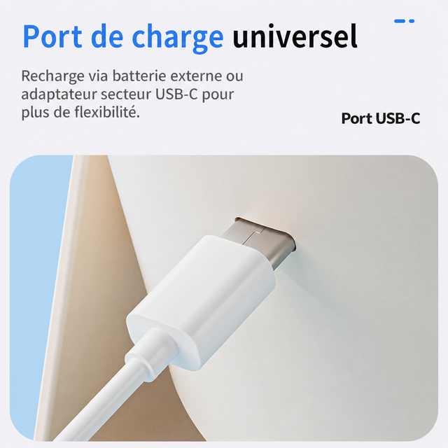 EnergyBoost W12 – port de charge USB-C