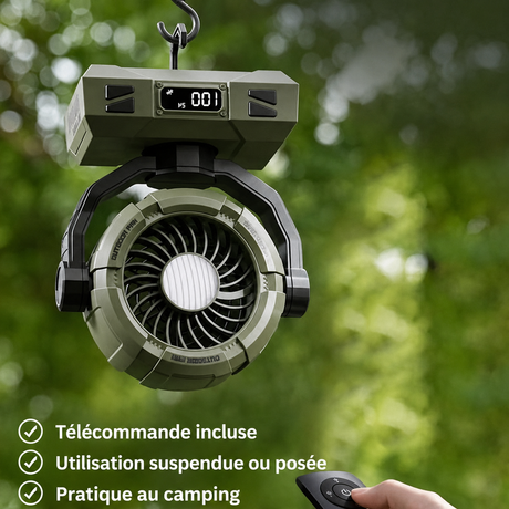 Ventilateur W8 suspendu avec télécommande